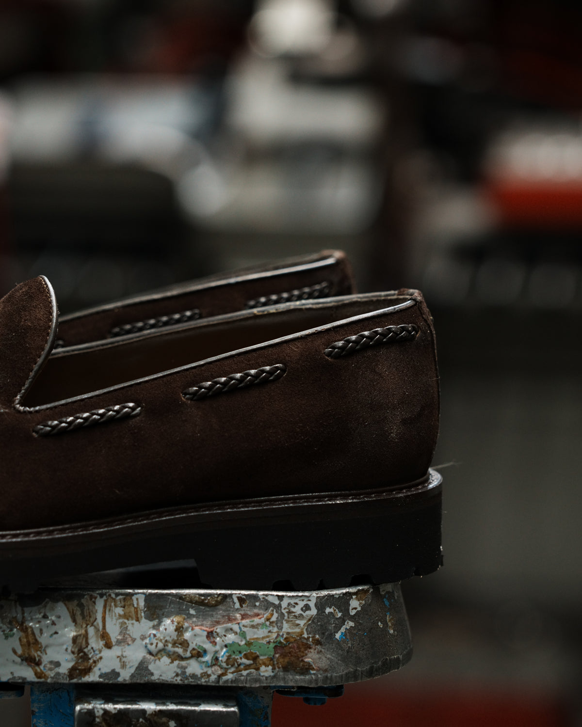 Shalapi Napoli loafers   for men in suede brown