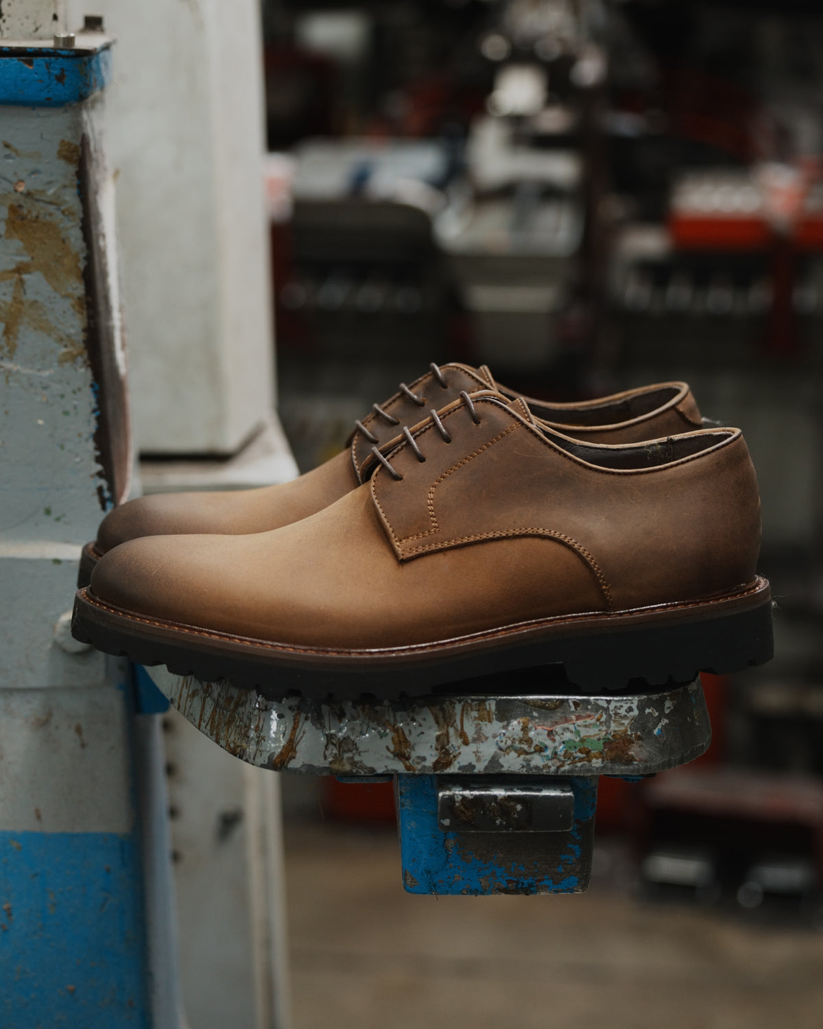 Shalapi Napoli derpy shoes  for men in horse leather in black
