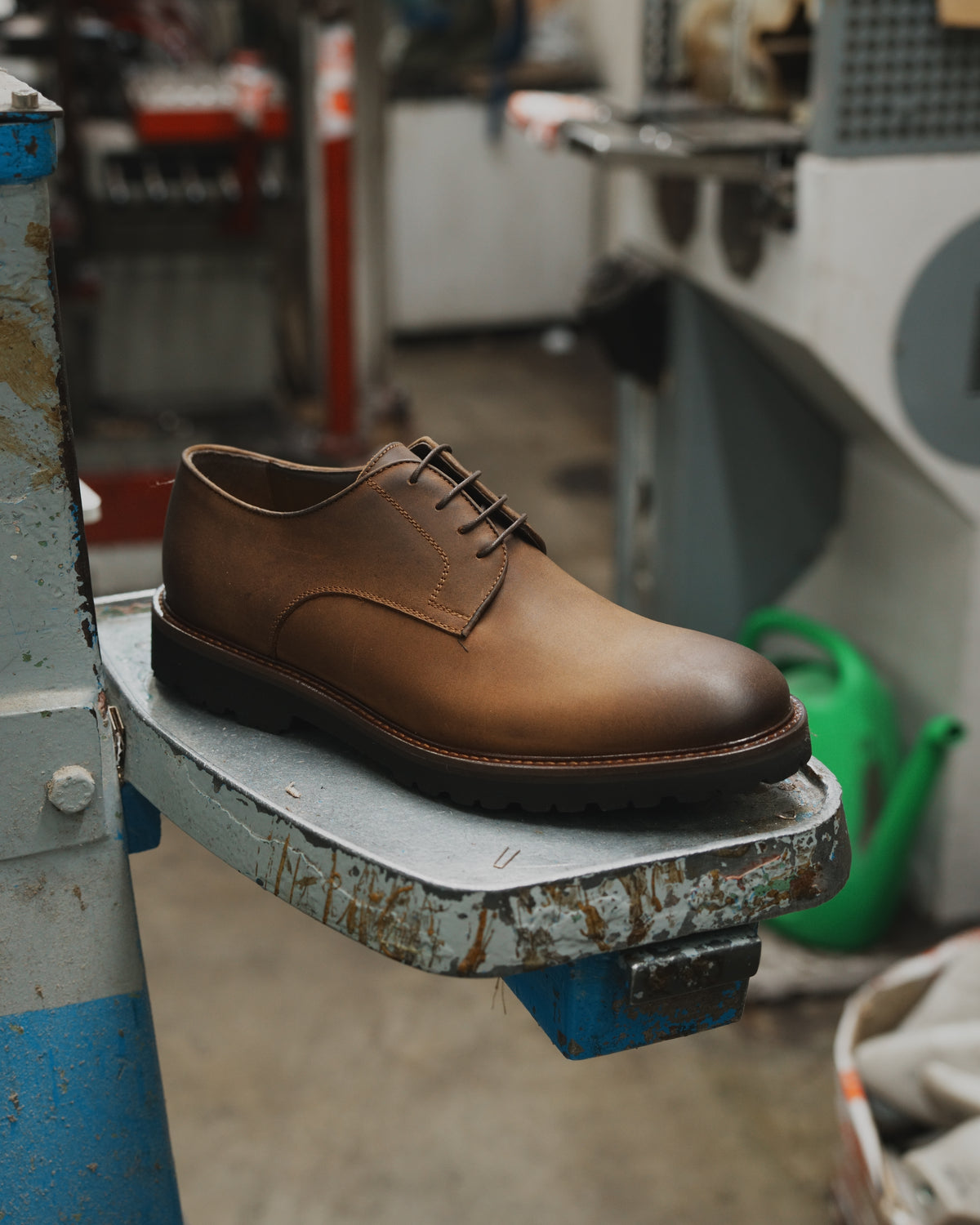 Shalapi Napoli derpy shoes  for men in horse leather in black