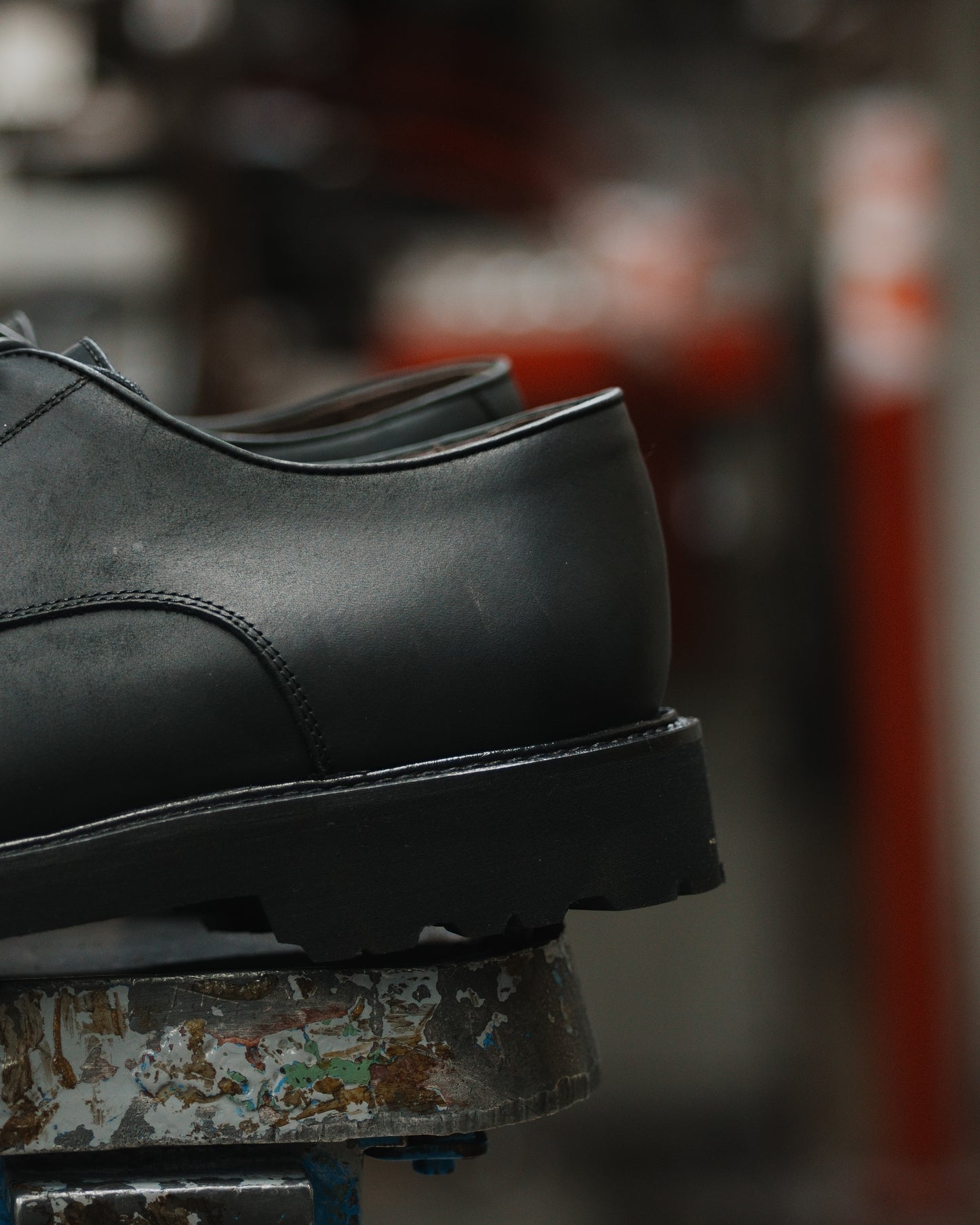 Shalapi Napoli derpy shoes  for men in horse leather in black