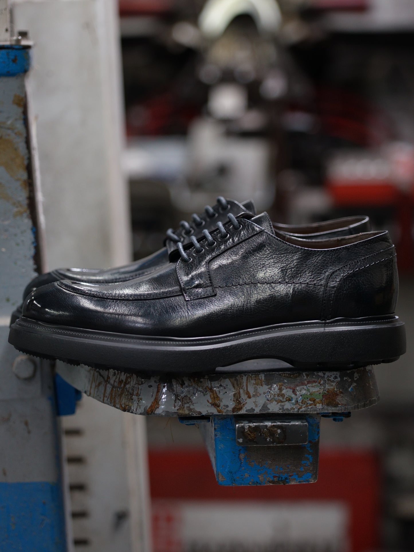Shalapi Napoli shoes for men in buffalo black