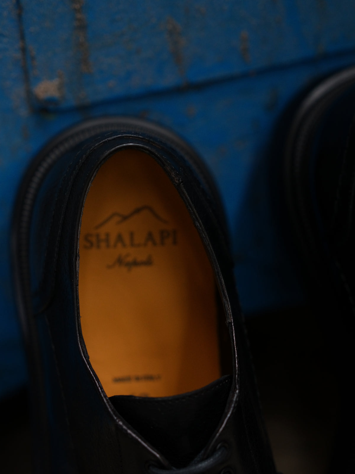 Shalapi Napoli shoes for men in buffalo black