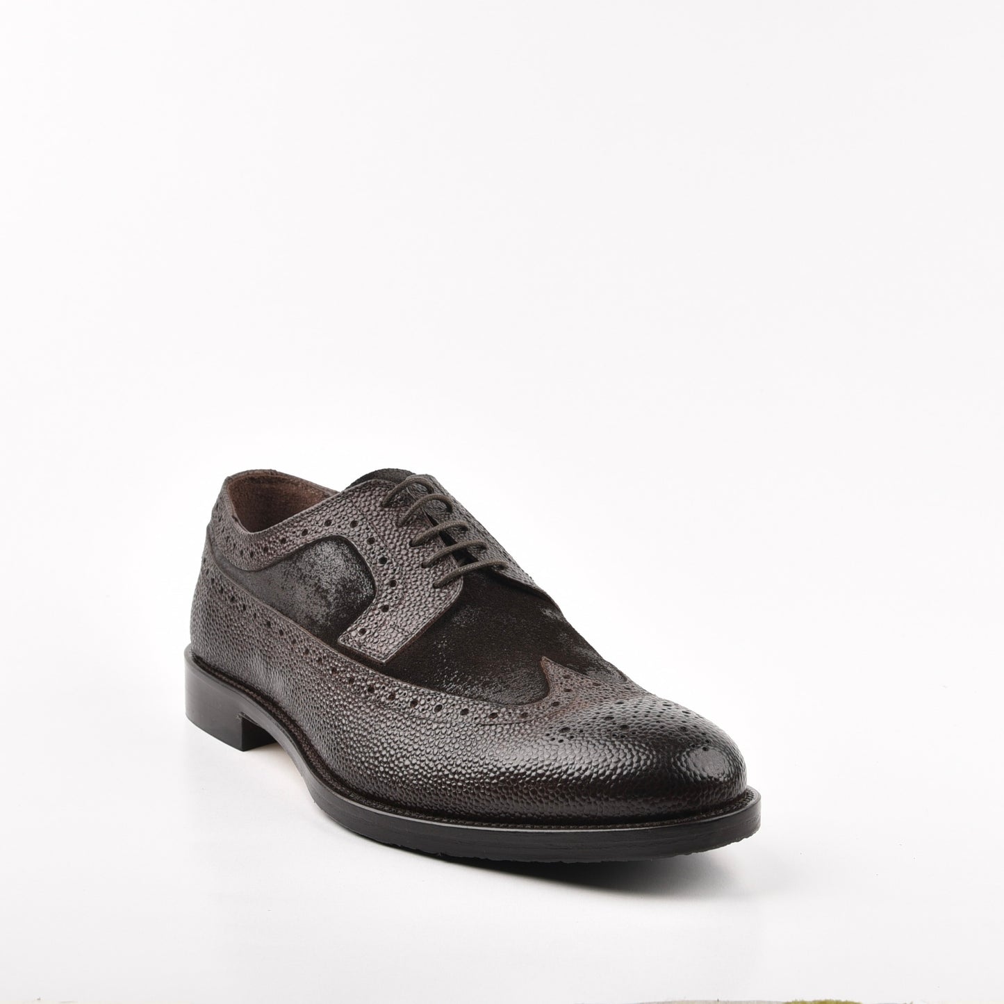 Shalapi Italian Oxford lace up for men in Brown