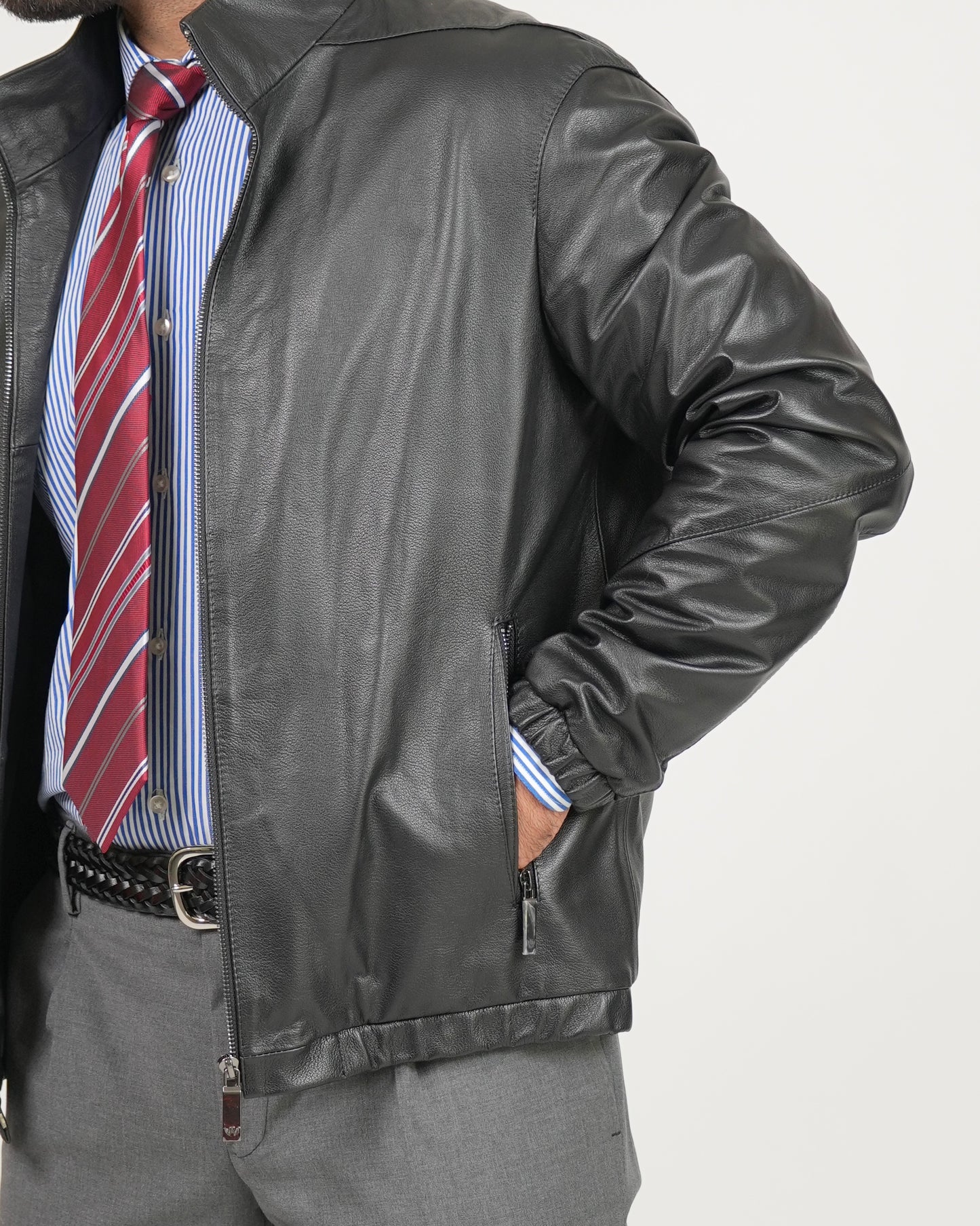 Shalapi Black Premium Cowhide Leather Jacket – for Men