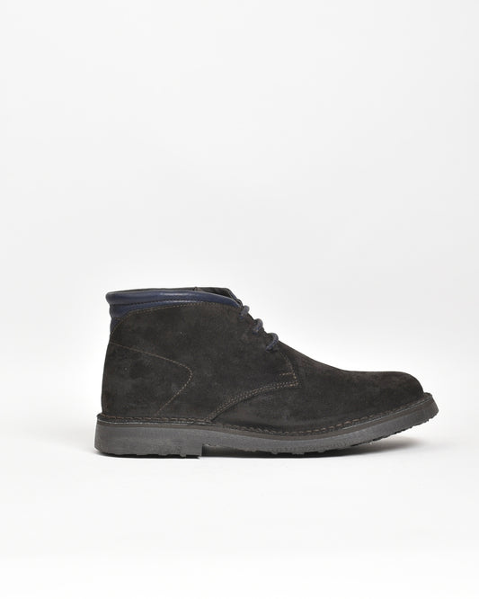 SHALABI genuine leather Boots for men in suede brown