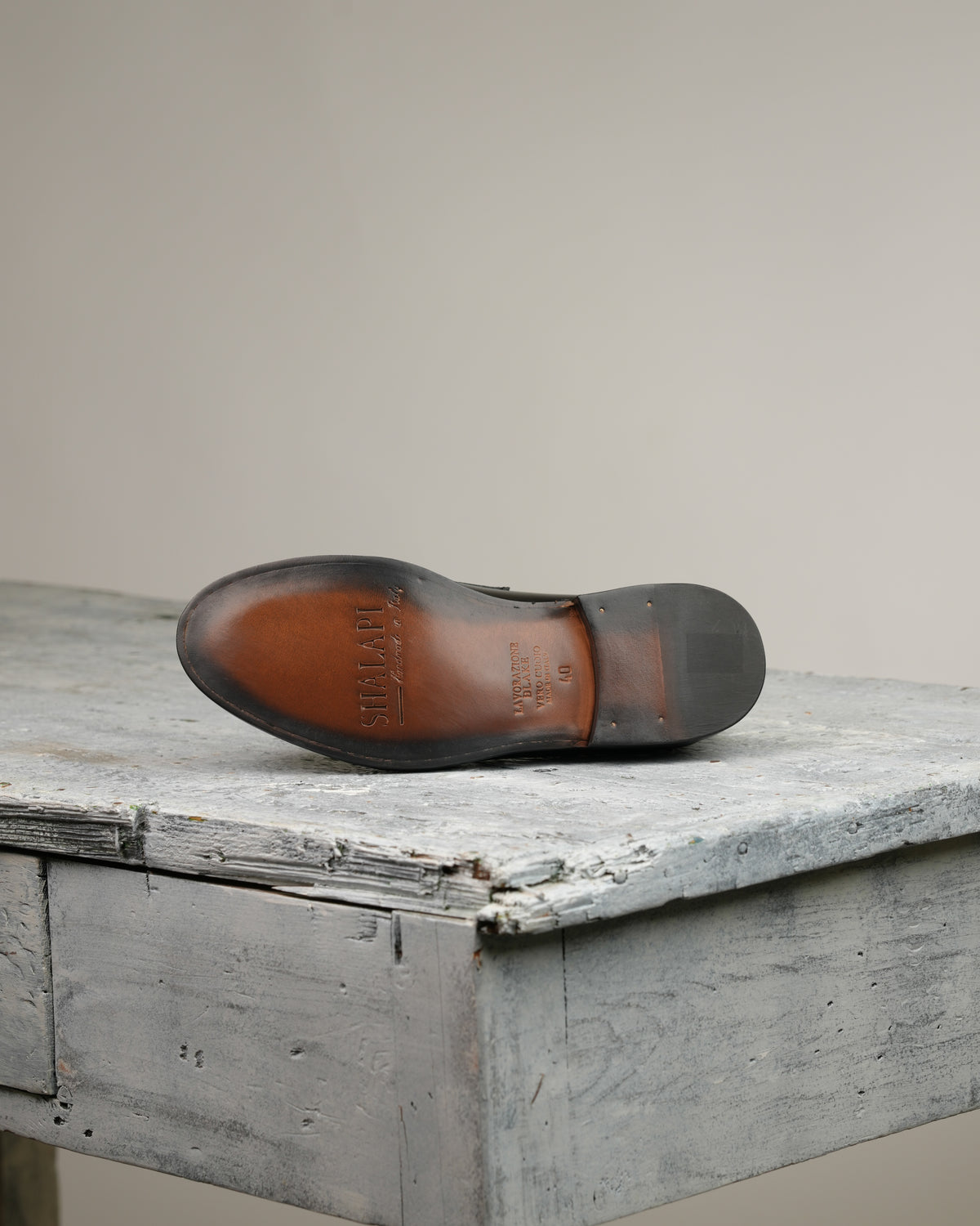 Shalapi Napoli penny loafers for men in black