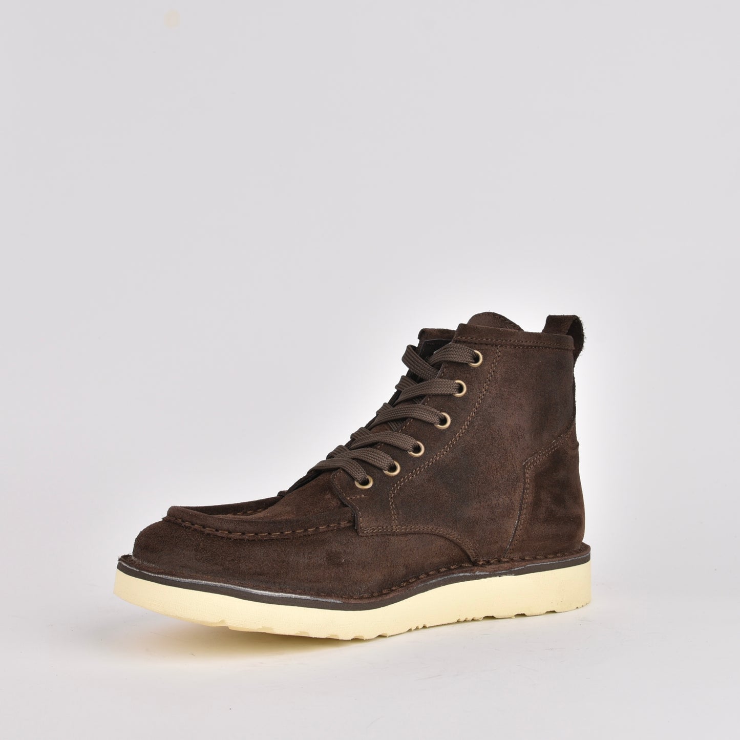 Kebo genuine leather Boots for men in suede brown