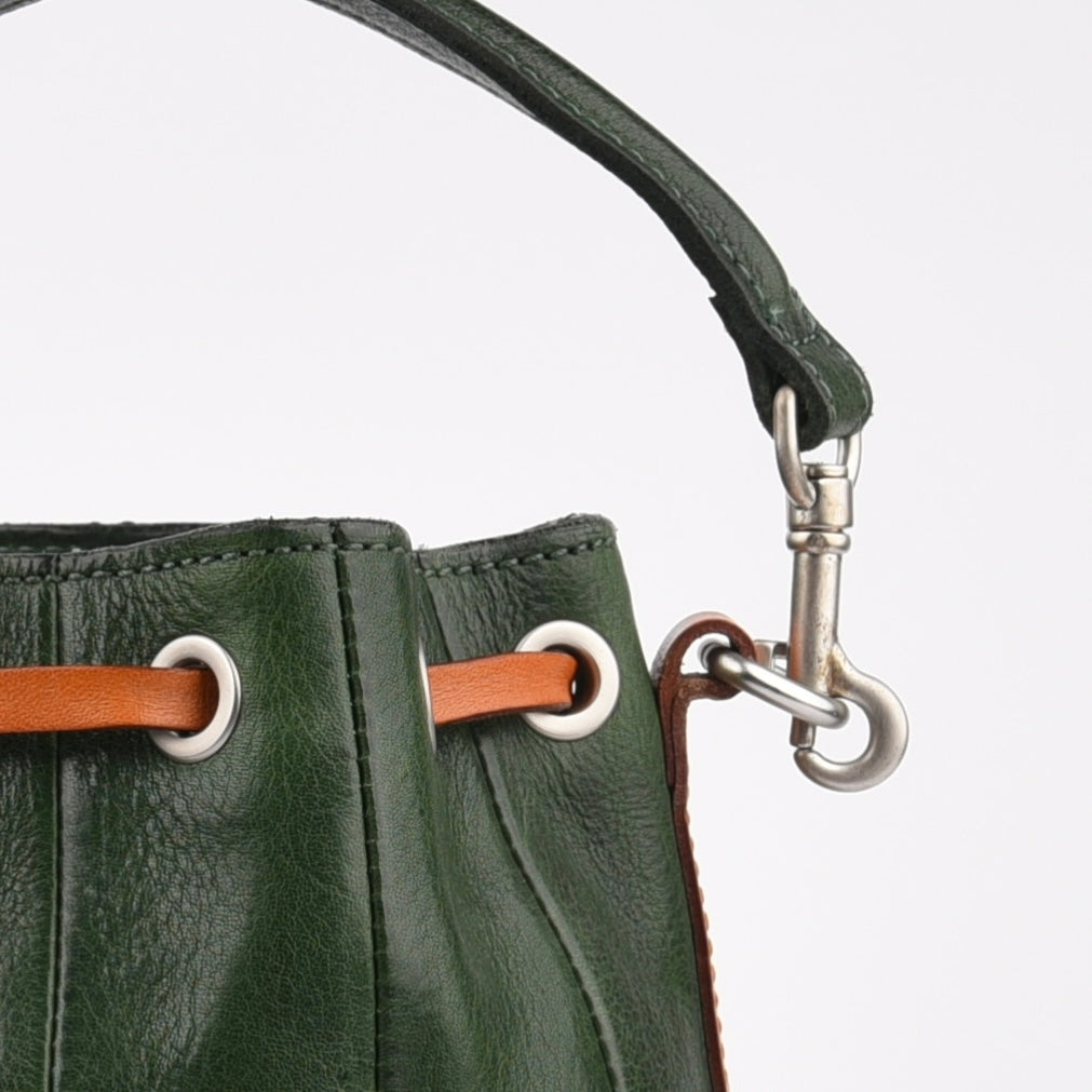 Shalapi Guinean leather handBags for women in green