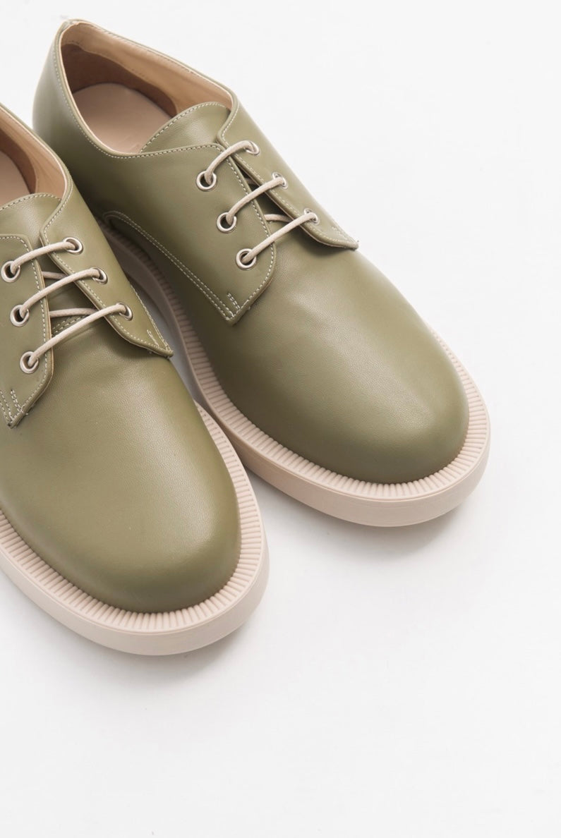 Luvi Turkish lace up shoes for women in Green