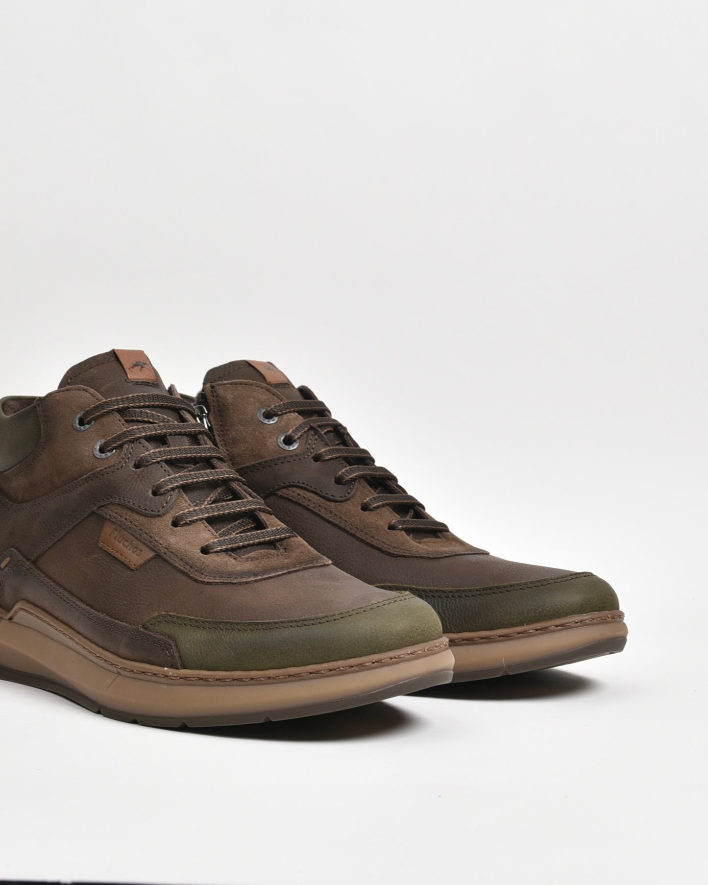 Fluchos med ankel sneakers for men in brown