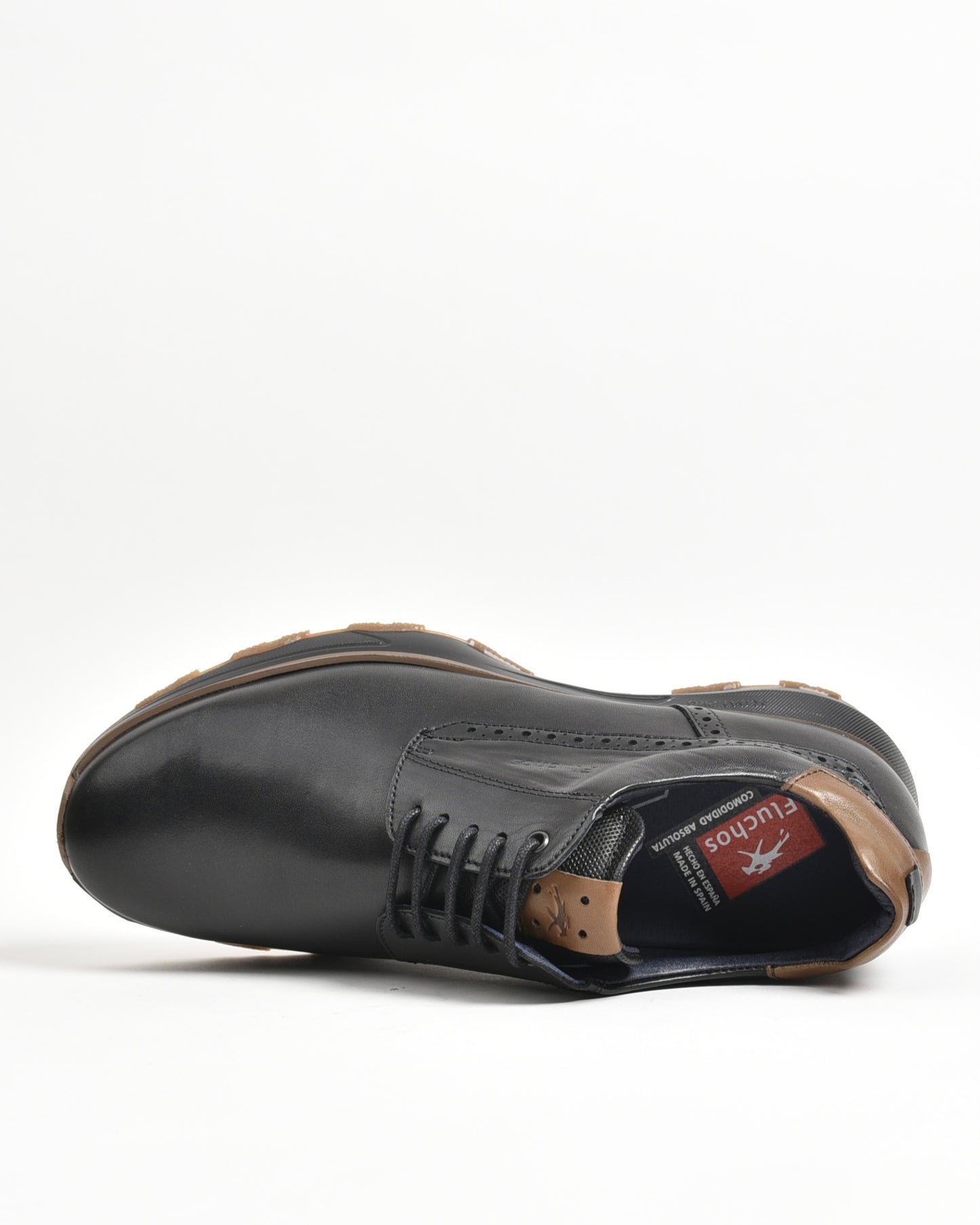 Fluchos classic shoes for men in black