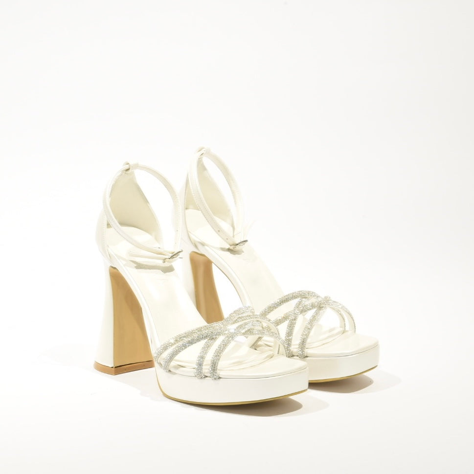 Turkish High heel Sandal for Women in White