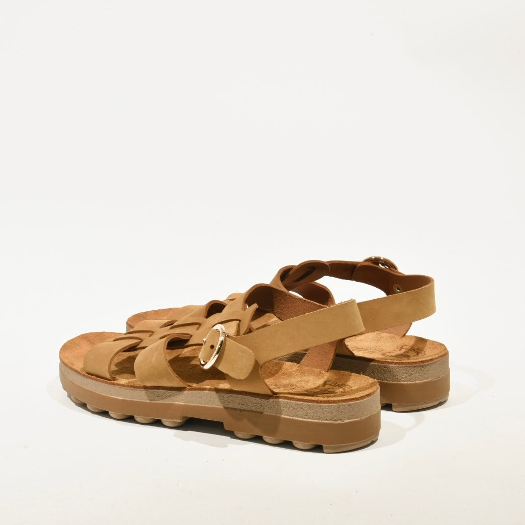 Fantasy sandals 100% Genuine Leather Greek Sandal for Women in Camel