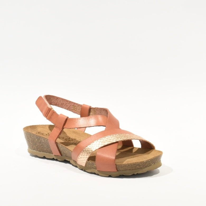 Spanish 100% Genuine Leather Sandal Slipper for Women in Brown