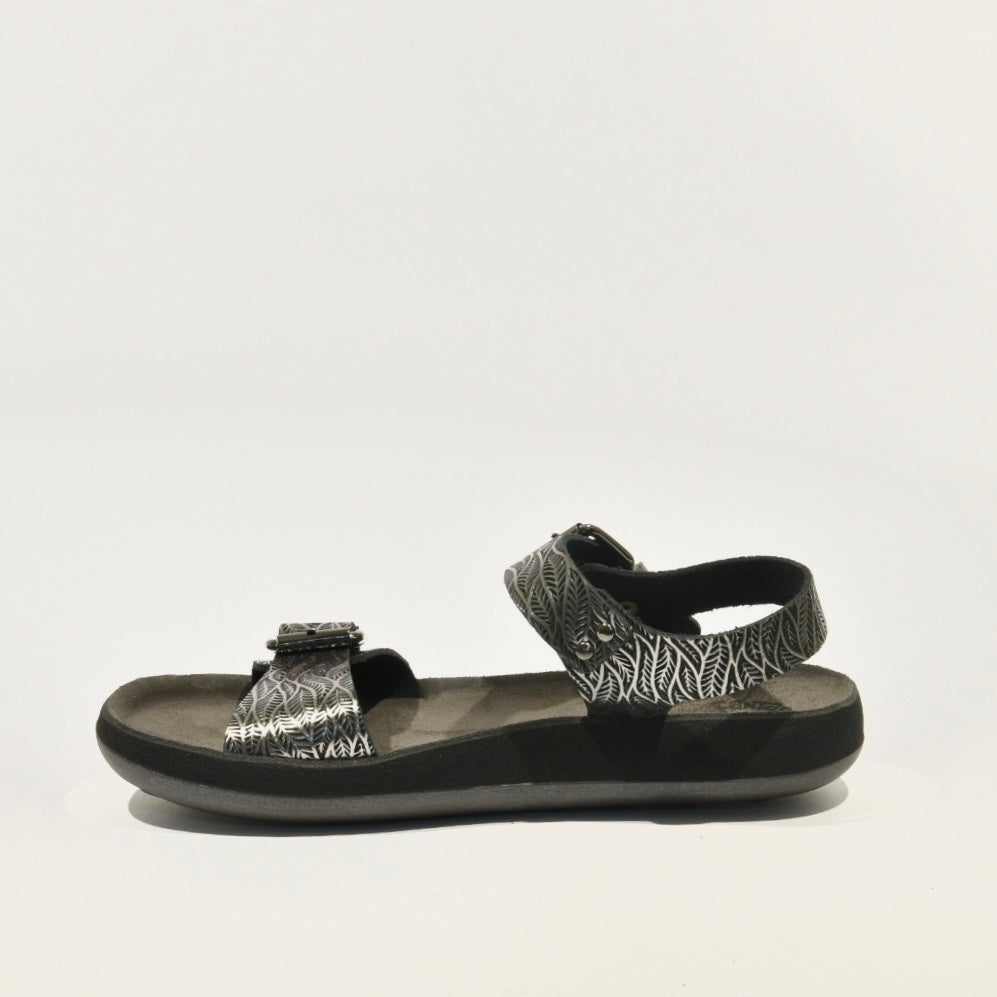 Fantasy sandals 100% Genuine Leather Greek Sandal for Women in Black