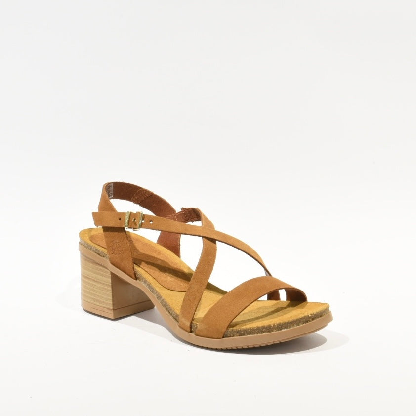 Spanish 100% Genuine Leather Sandals for Women in Camel