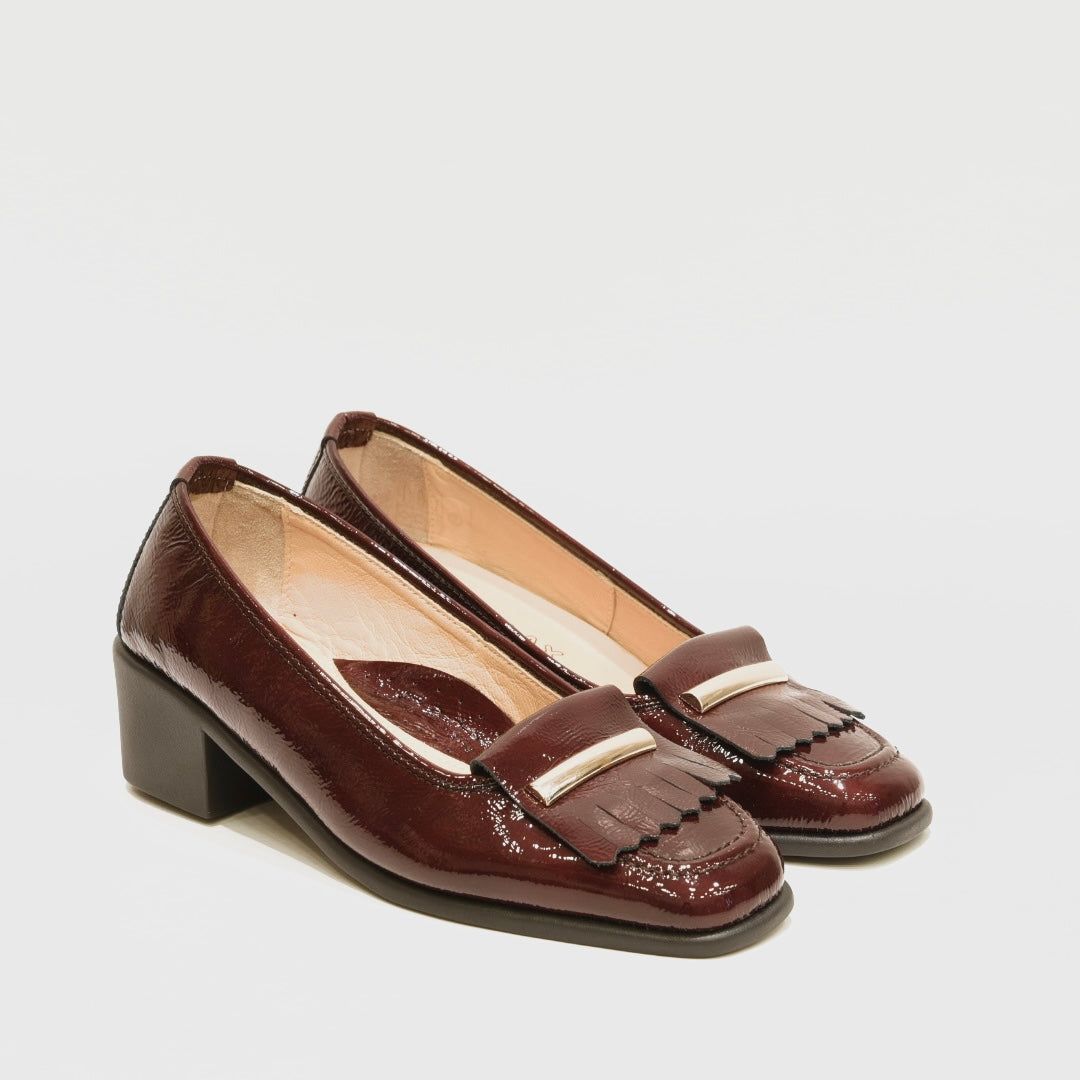 Greece comfort classic shoes for woman in shiny Burdo
