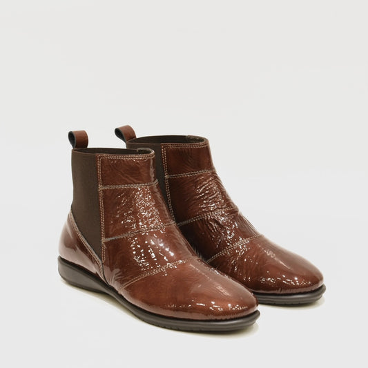 DFC Relax Greek boots for women in shiny brown