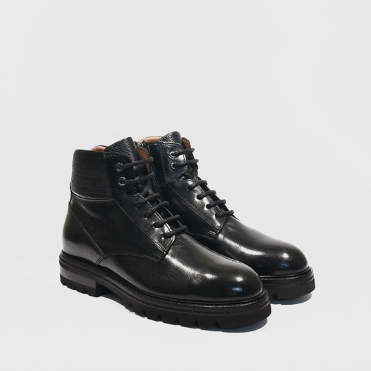 Havana Turkish boots for men in shiny black