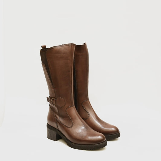 Ankle high boots for women in brown