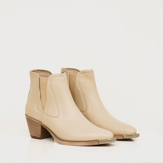 Chelsea boots for women in beige