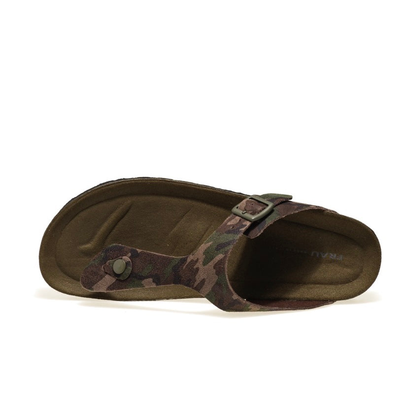 Italian slippers for men in Green