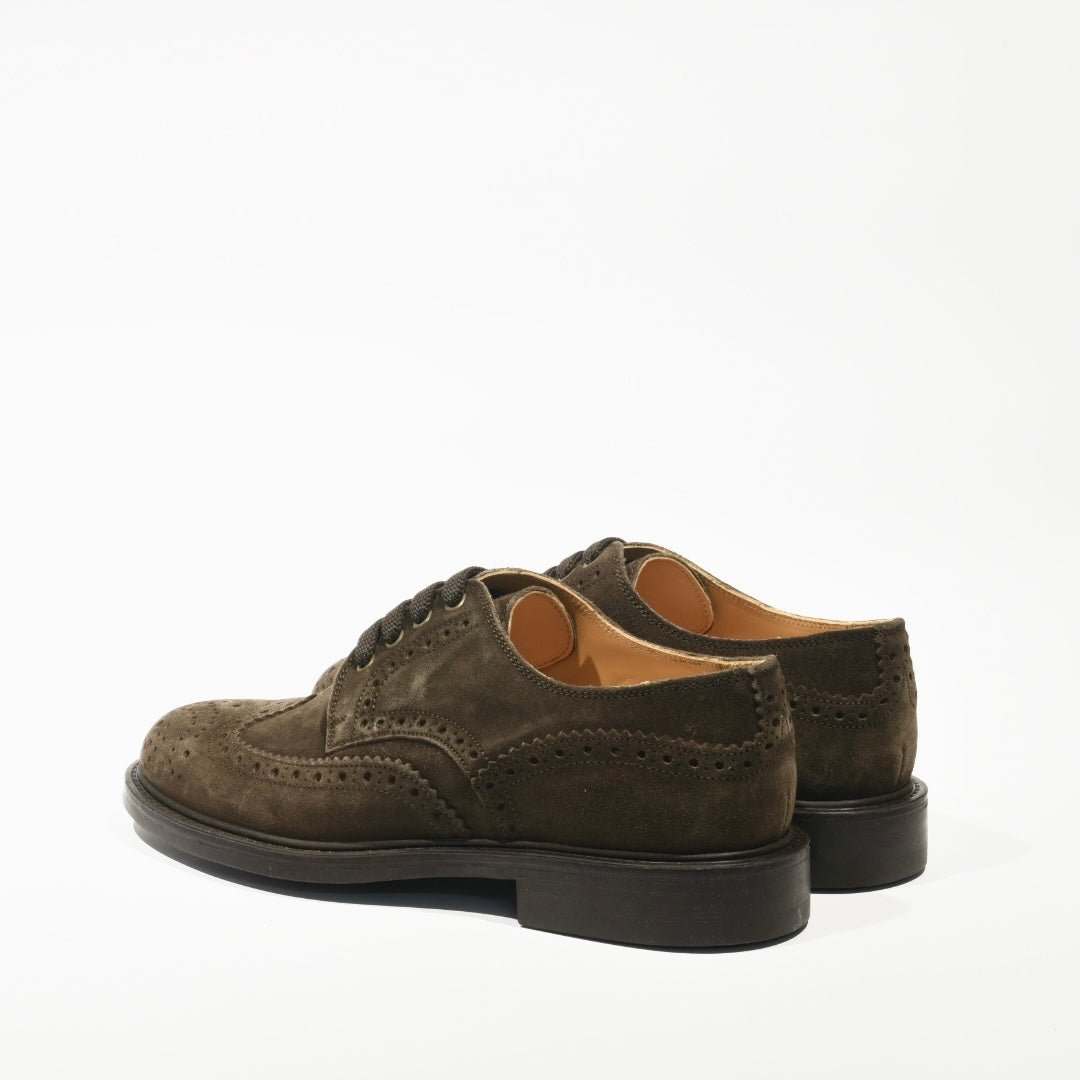 Lace up for men in suede Brown