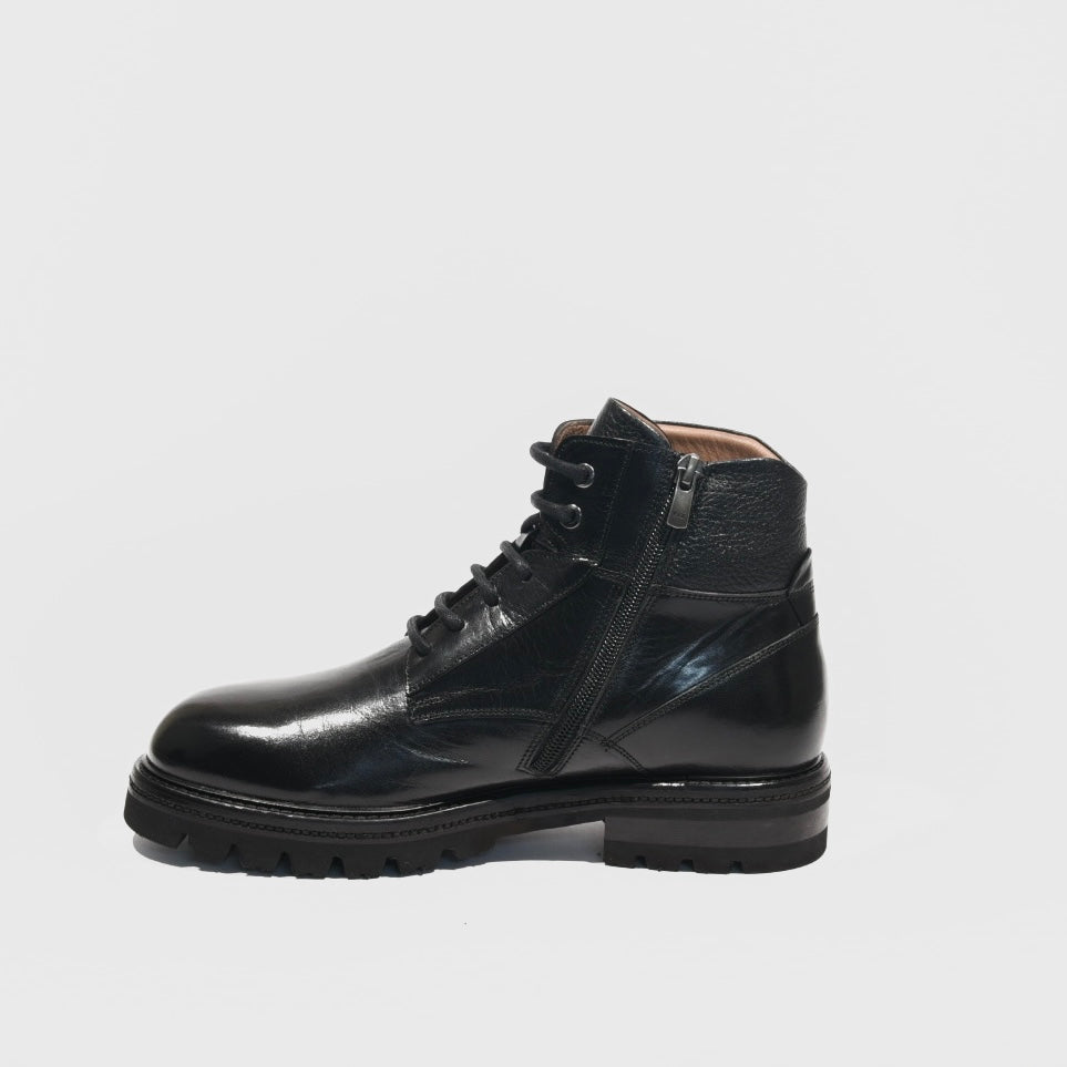 Havana Turkish boots for men in shiny black