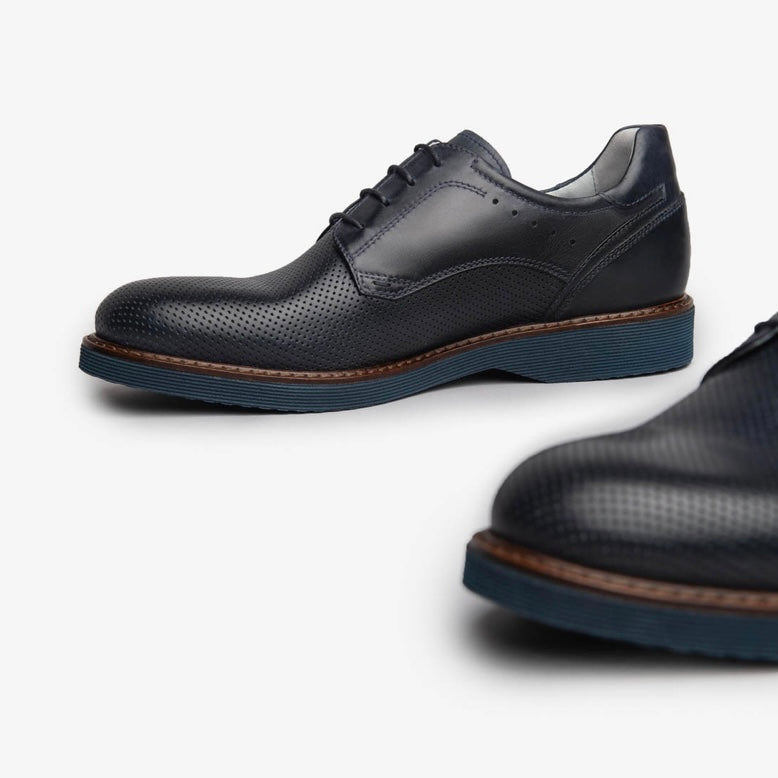 Italian lace up shoes for men in Dark blue