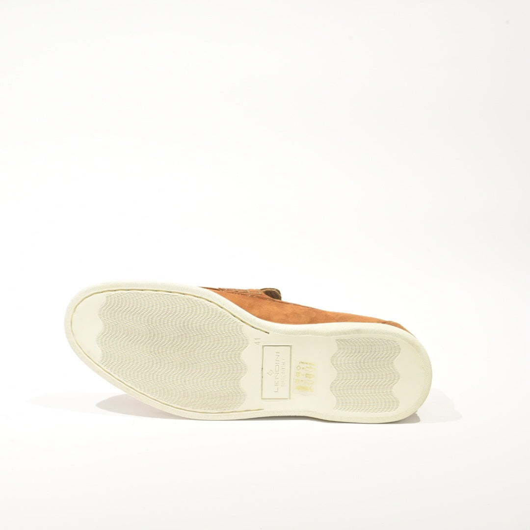 Shalapi Italian Loafers for men in suede camel