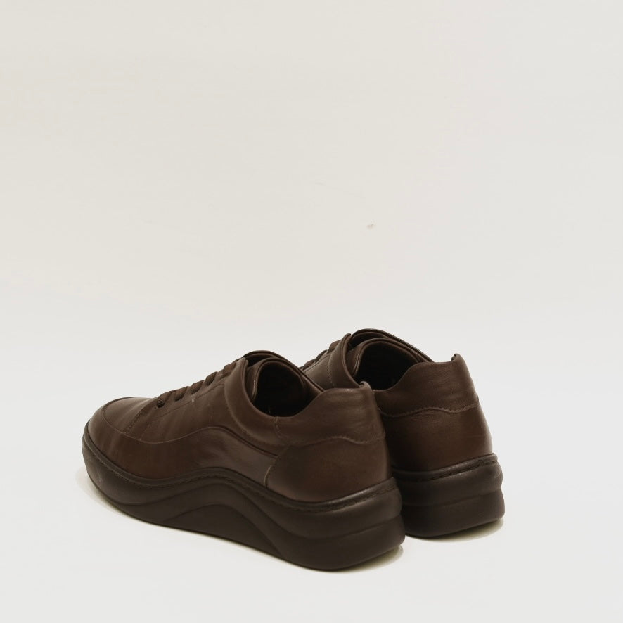 Comfort sneakers for woman in dark brown
