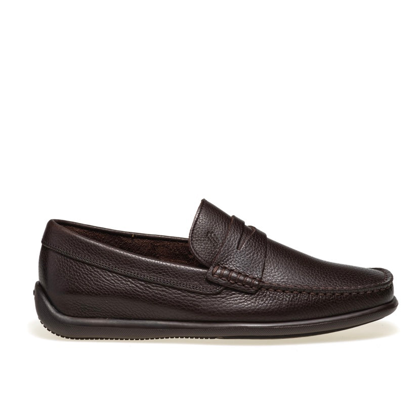Frau Italian loafers for men in brown