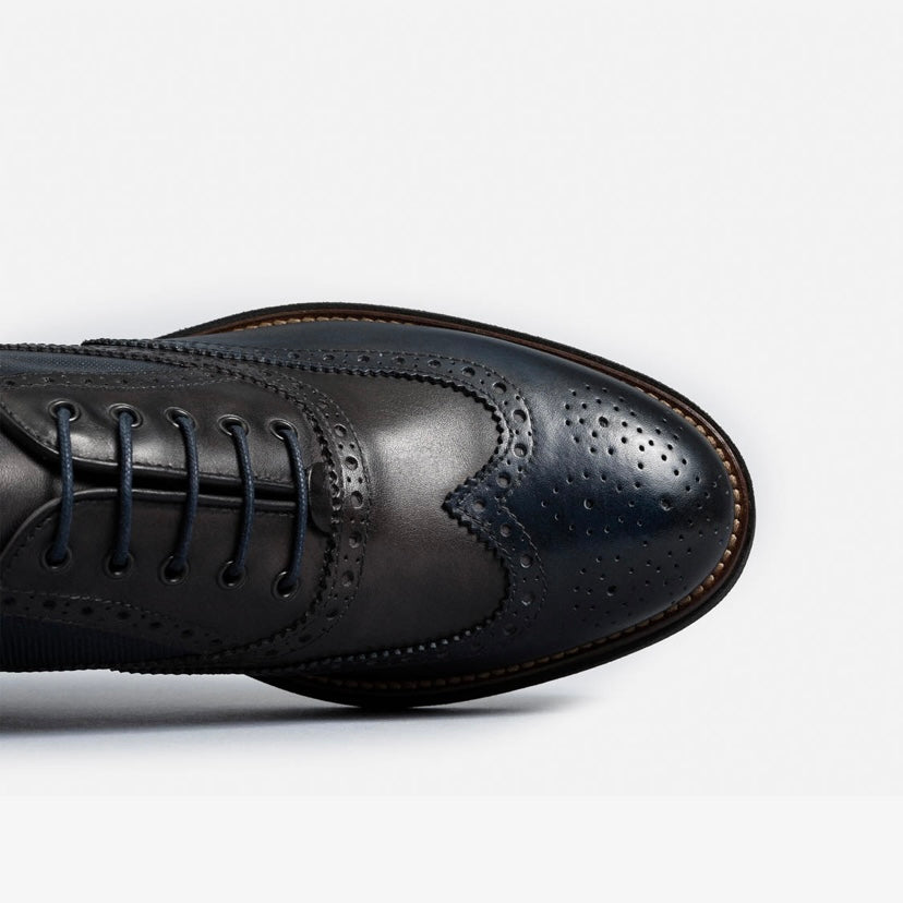 Nero Giardini Oxford shoes for men in blue and dark gray