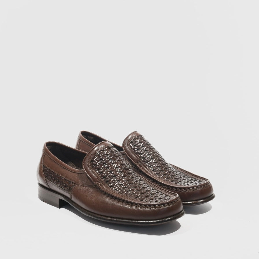 Aronay Turkish Classic loafers for men in brown