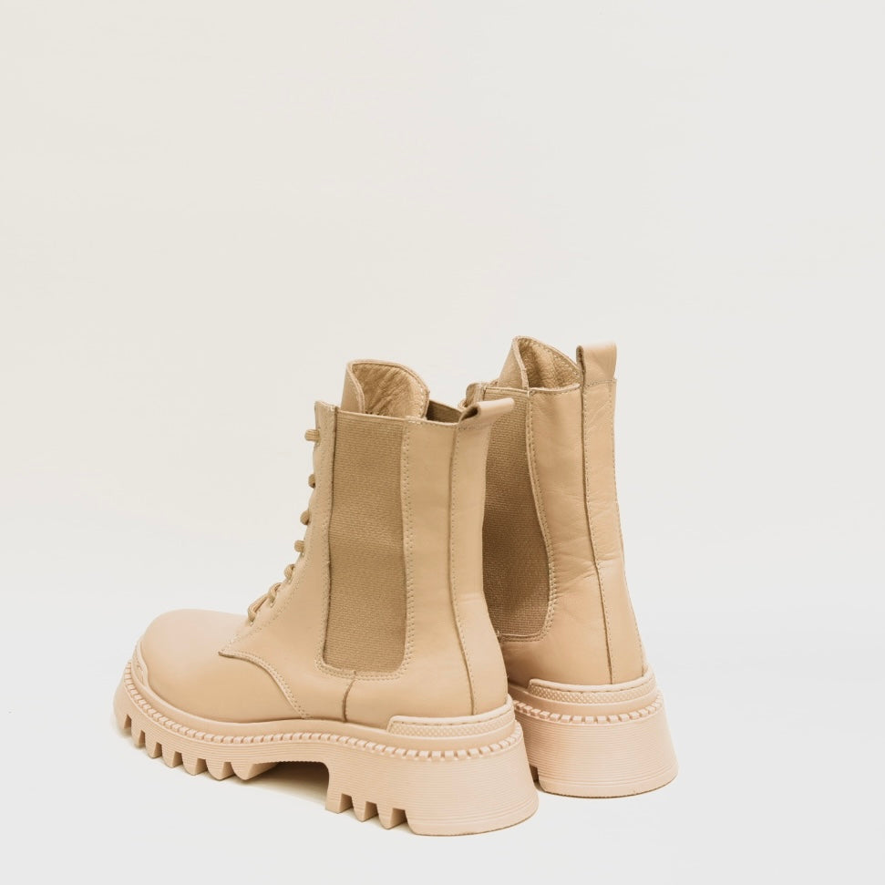 Ankle boots for women in beige
