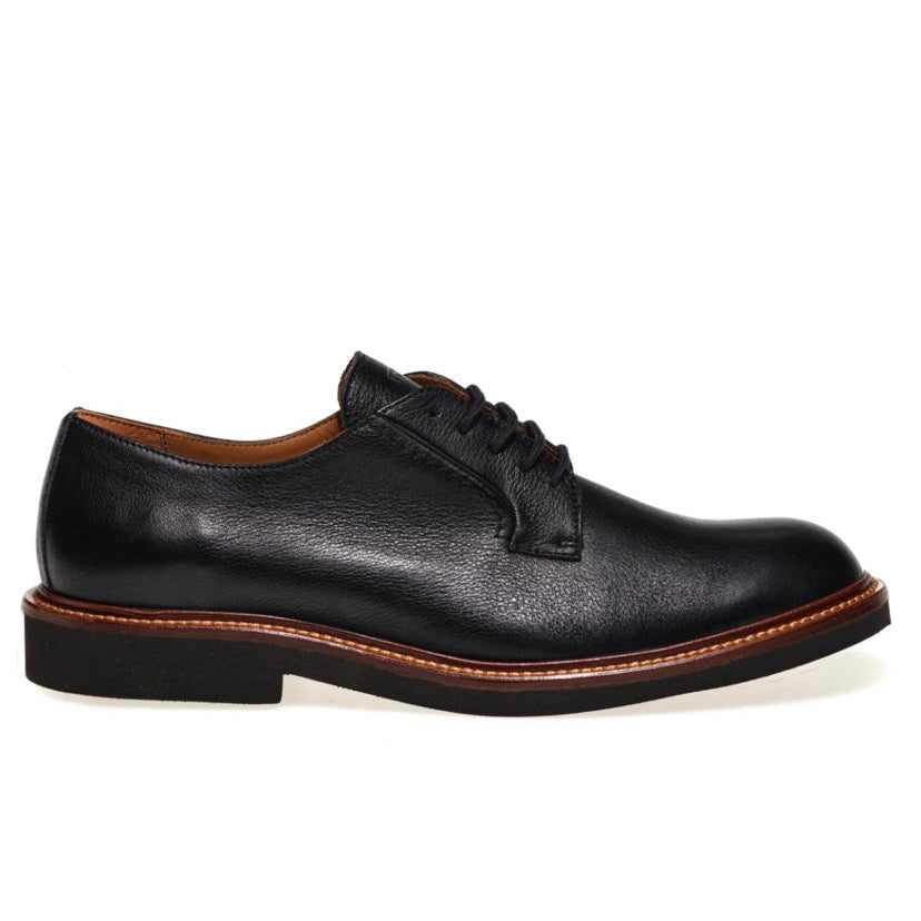 Italian lace up shoes for men in Black