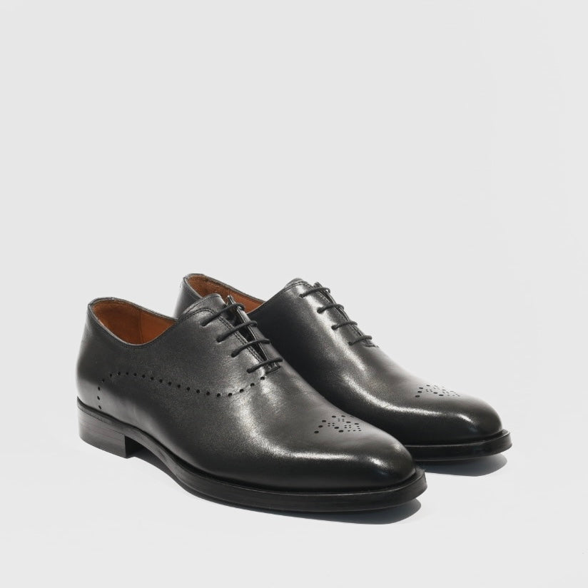 Aronay Turkish Classic Lace up shoes for men in Black